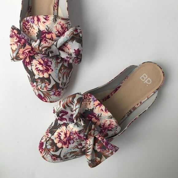 BP Sz 7.5 Print Bow Slippers - Picture 1 of 8